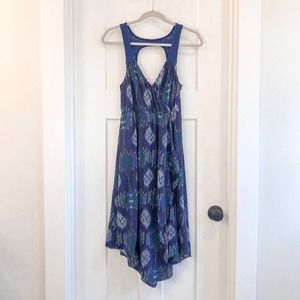 Free People Crochet Purple Blue Midi Dress XS